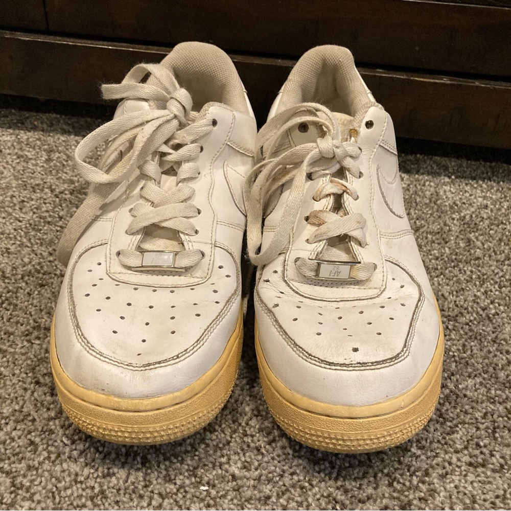 VTG Nike Air Force 1 Low GS White  - 314192-113 Kid Size 7Y; Women 8.5; 2006